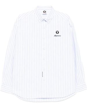 Aape By A Bathing Ape Striped Shirt - White