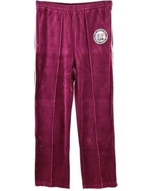 SAINT Mxxxxxx Logo-Patch Track Trousers - Red
