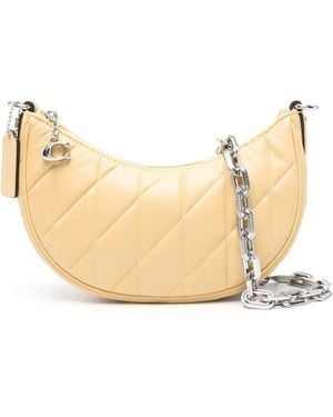 COACH Quilted Mira Shoulder Bag - Yellow