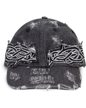 Who Decides War Thorned Baseball Cap - Black