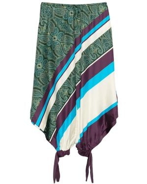 ALÉMAIS Pantalones Ajustados Joni Con Estampado De Cachemira - Azul