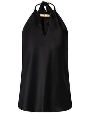 Pinko Sleeveless Tops - Black