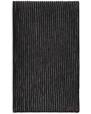 Moorer ストライプ スカーフ - ブラック