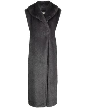 Philosophy Di Lorenzo Serafini Pelliccia Sintetica Smanicata - Grigio