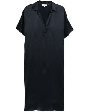 Antonelli V-Neck Short-Sleeve Dress - Black