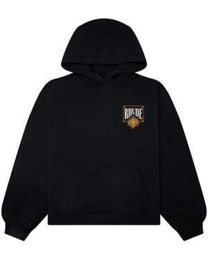 Rhude Graphic-Print Hoodie - Black
