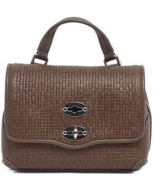 Zanellato Postina Woven-Effect Shoulder Bag - Brown