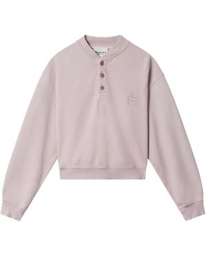 Isabel Marant Simony Embroidered Sweatshirt - Pink
