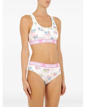Moschino My Little Pony Logo-Waistband Pajamas - Blue