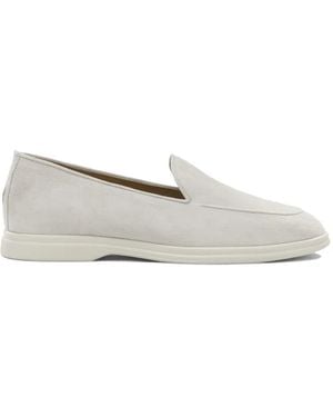 Henderson Suede Slip-On Loafers - White