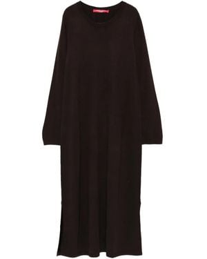 Marina Rinaldi Fein gestricktes Midikleid - Schwarz