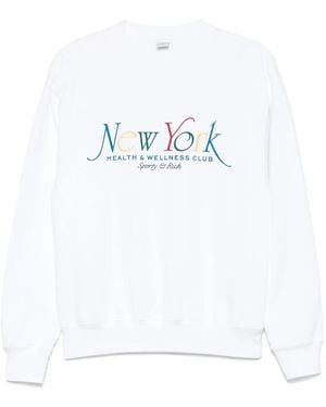 Sporty & Rich Katoenen Sweater - Wit