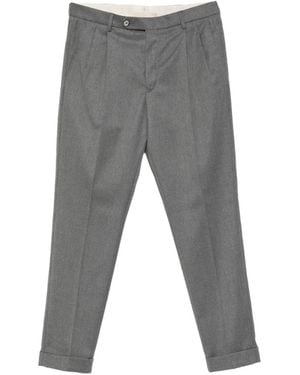 GTA Pantalon Luca Plissé À Ourlets À Revers - Grey