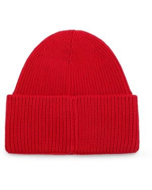 Destin Gerippte Beanie - Rot