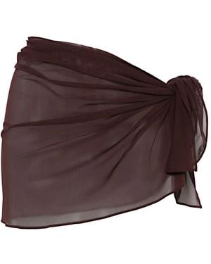 Fisico Mesh Cover-Up - Brown