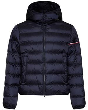 Moncler Ravenlock Hooded Quilted Jacket - Blue