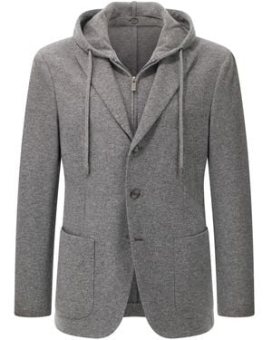 BOGGI Madison Hooded Blazer - Grey