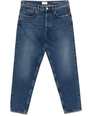 AMISH Jeans Dritti Con Cinque Tasche - Blu