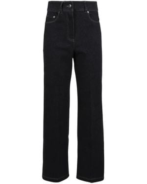 Max Mara Five-Pocket Cropped Jeans - Black