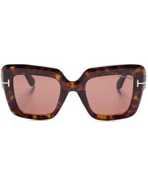 Tom Ford Gafas de sol Esme con efecto de carey - Rosa