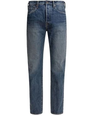 Kapital Jean En Coton À Logo Appliqué - Bleu