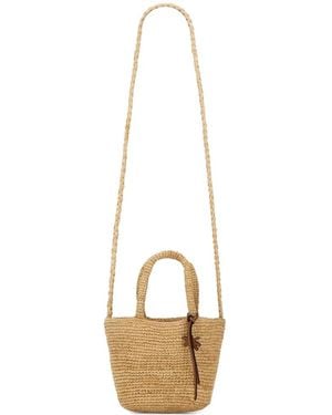 Manebí Woven Raffia Bag - Metallic