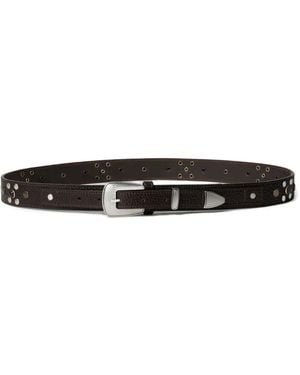 Lemaire Studded Belt - White