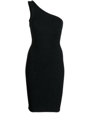 Hunza G Nancy One-Shoulder Dress - Black