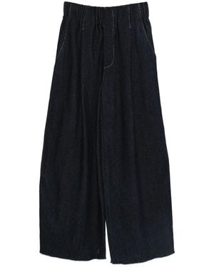 Susanne Bommer High-Waisted Palazzo Trousers - Blue