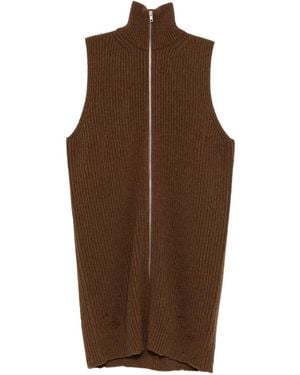 MM6 by Maison Margiela Knitted Dress - Brown