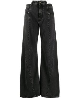 Maison Margiela Dãcortiquã Wide-Leg Jeans - Black