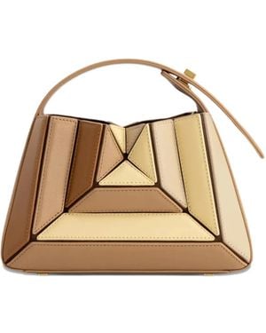 Mlouye Sera Mia Geometric Tote Bag - Metallic