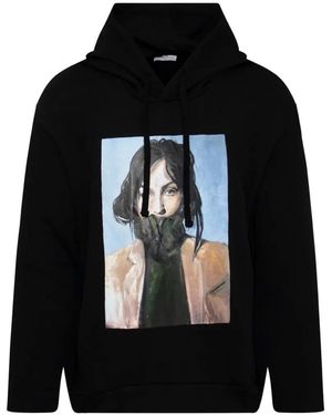 ih nom uh nit Phoebe Graphic-Print Hoodie - Black