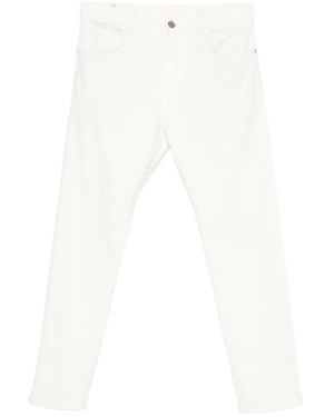 Eleventy Pantaloni Con 5 Tasche - Bianco