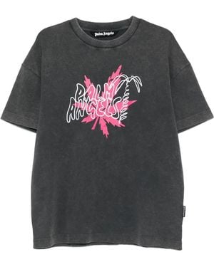 Palm Angels Palm Leaf T-Shirt - Grey