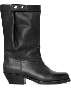 Isabel Marant Ademe Leather Boots - Black