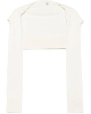 TOTEME Cashmere Sleeved Scarf - White