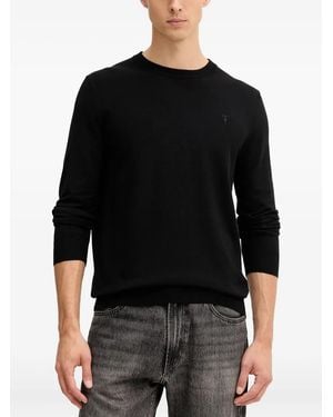 Trussardi Pullover mit kleinem Logo - Schwarz