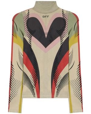 Off-White c/o Virgil Abloh Colour-Block T-Shirt - Natural