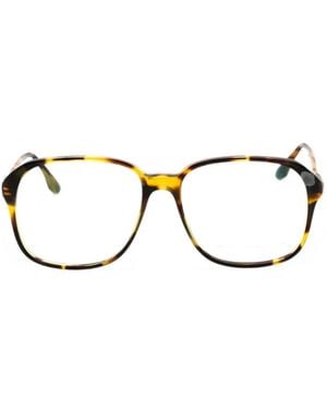 Victoria Beckham Tortoiseshell-Effect Square-Frame Glasses - Black
