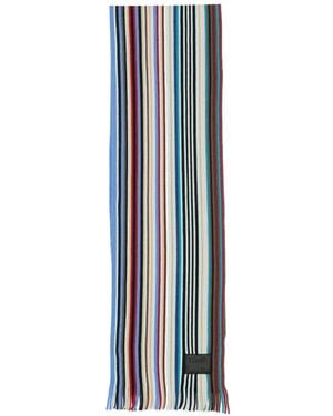 Paul Smith Sciarpa Artist Stripe - Blu