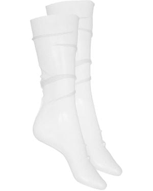 Maison Close Tulle Socks - White