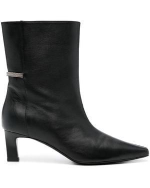 Peserico 55Mm Ankle Boots - Black