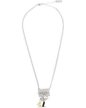 Marc Jacobs Collar Con Colgante De Cadena - Blanco