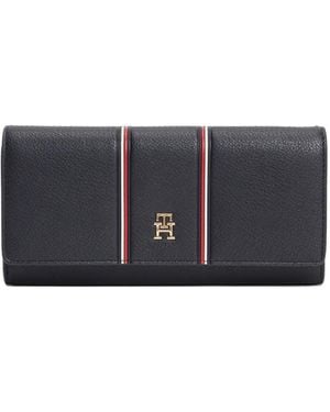 Tommy Hilfiger Stripe-Detail Wallet - Gray