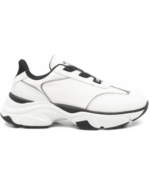 Love Moschino Zigzag-Stitch Chunky-Sole Trainers - White