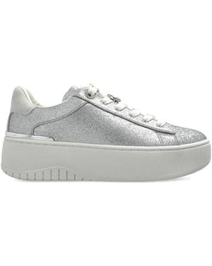 MICHAEL Michael Kors Logo-Detail Glitter-Embellishment Sneakers - White