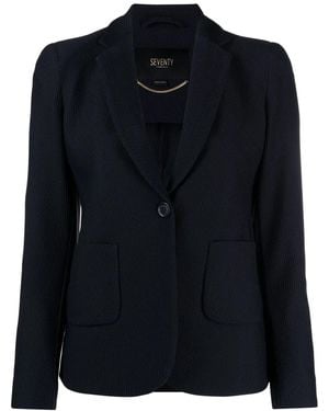 Seventy Single-Breasted Suit Jacket - Blue