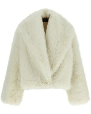 BB COUTURE Carrie Faux-Fur Jacket - White