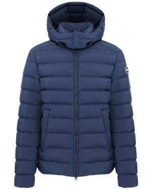 Colmar Quilted Hooded Jacket - Blue